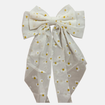 PAPATYA DESENLİ UZUN KURDELE TOKA